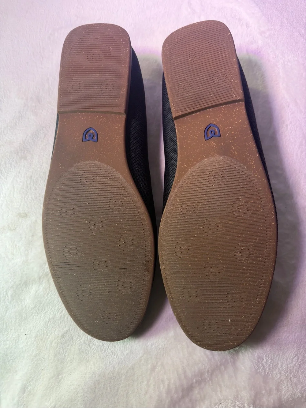 Rothy's Black Men's Slip-On Loafers with Brown Sole